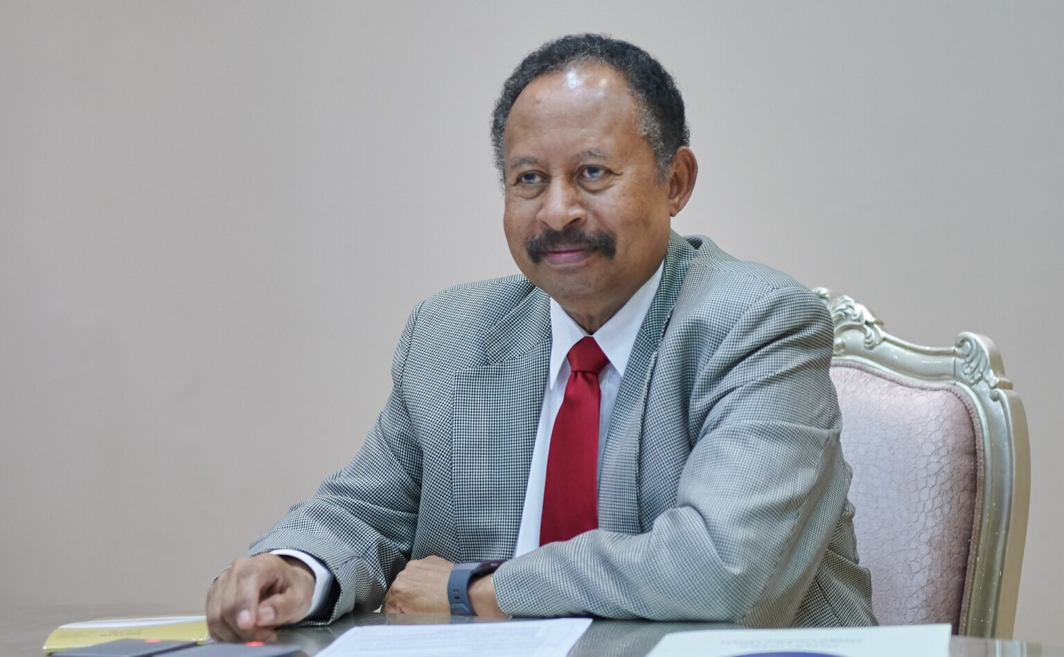 Former Sudan PM Hamdok meets Macron in Paris