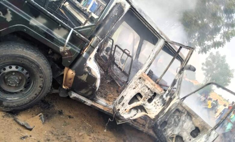 Terrorists Burn Military Vehicle, Ask Zamfara Residents To Stop Calling Soldiers For Help