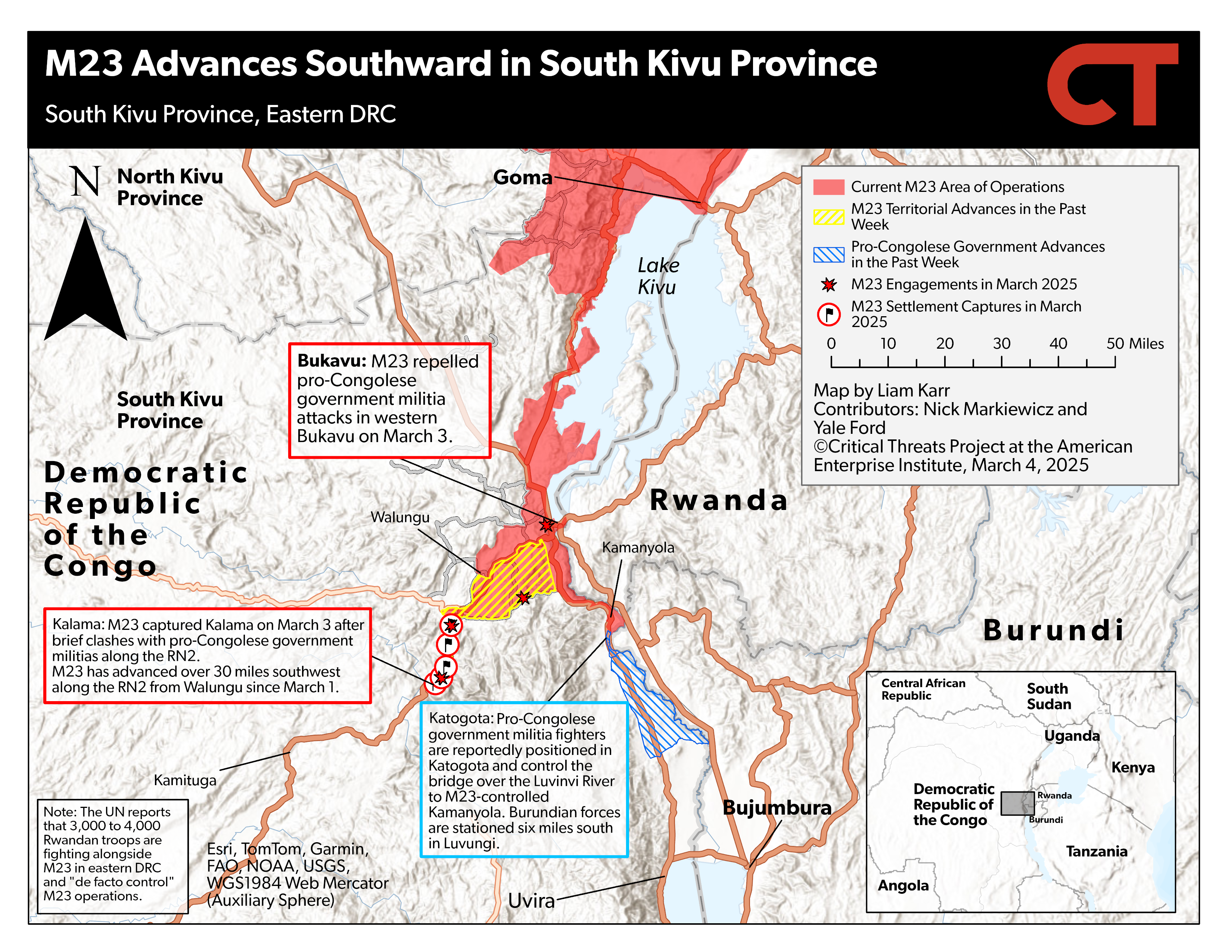Africa File, March 6, 2025: Burundi and Rwanda Truce in Eastern DRC Despite M23 Advance; SAF Targets RSF Supply Lines in Darfur; Sahelian Jihadists Tap Trans-Saharan Networks
